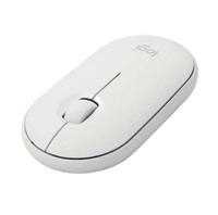 Logitech pebble M350 wireless mouse blanco diseno redondeado